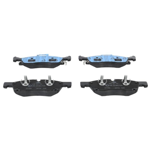 Placute frana Jeep Grand Cherokee 4 (Wk, Grand Cherokee Van (Wk2); Mercedes Gl-Class (X166), Gle (W166), Gle Coupe (C292), Gls (X166), M-Class (W166), punte fata, fara senzor integrat de uzura; cu indicator de uzura acustice; ATE