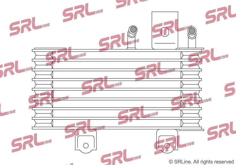 Radiator racire ulei motor, termoflot Toyota Highlander 19-, motor: 2.5 Hybrid, radiator transmisie, 120x225x32, SRLine, miez si rezervor din aluminiu brazat, 3.291E+65