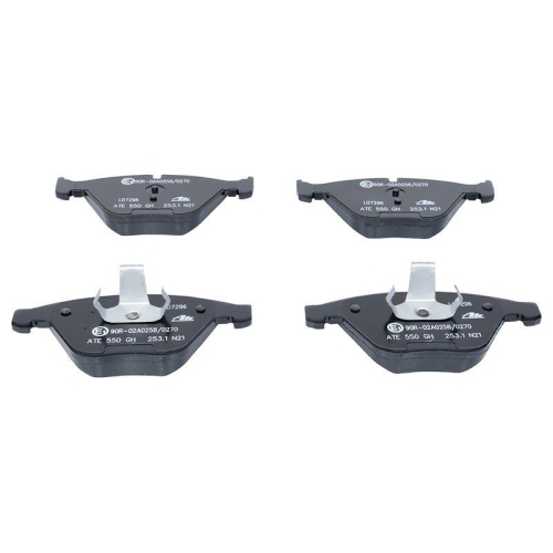 Placute frana Bmw 5 (E60), 5 Touring (E61), 6 (E63), 6 Convertible (E64), punte fata, fara senzor avertizare uzura; pregatit pentru senzor uzura; ATE