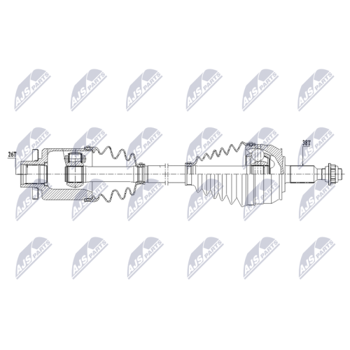 Planetara Vw T5 3.2 4motion 2003-2009, Fata, Dreapta, 7H0407272AN