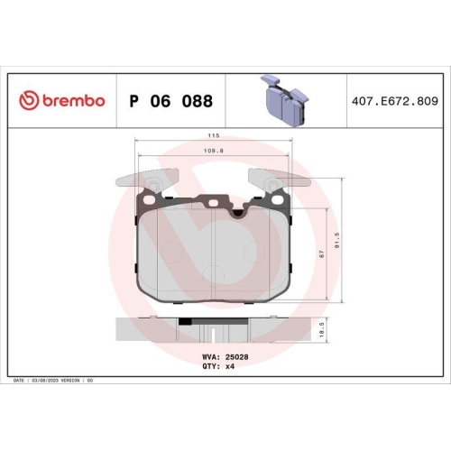 Placute frana BMW 1 (F20) 07.11-06.19, 1 (F21) 12.11-12.19, 1 Van (F20) 03.15-06.19, 2 Cabriolet (F23) 03.14-06.21, 2 Coupe (F22 F87) 10.12-06.21, 3 (F30 F80) 11.11-10.18, 3 Gran Turismo (F34) 07.12-, 3 Touring (F31) 07.12-06.19, 3 Touring Van (F31) 07.12