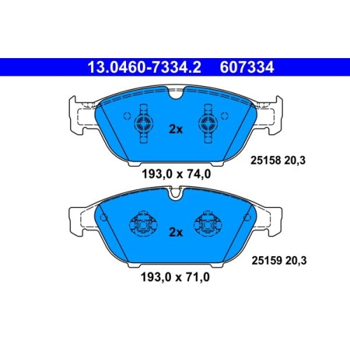 ATE set placute frana,frana disc