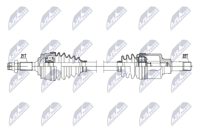 Planetara Citroen C-Elysse 1.2 2012-, Peugeot 301 1.2 2012-; partea stanga, cutie viteze manuala / automata; 9803966280; NTY, aftermarket