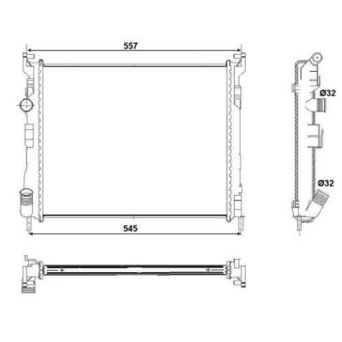 Radiator racire motor Nrf 53032