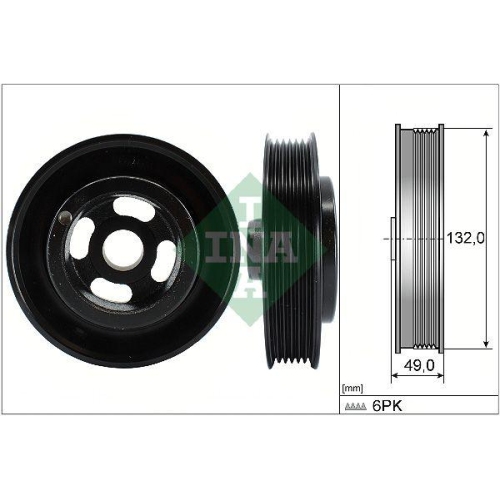 Schaeffler INA Fulie curea, arbore cotit