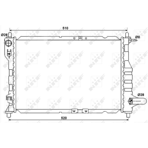 Radiator racire motor Nrf 53068