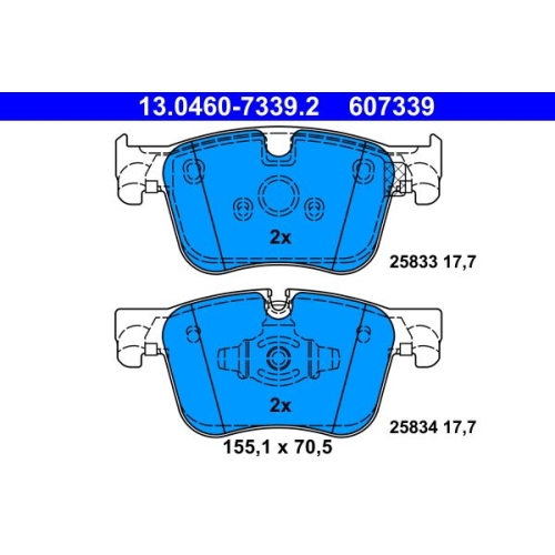 ATE set placute frana,frana disc