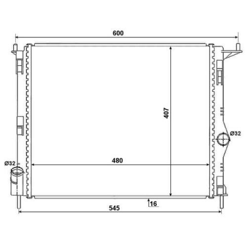 Radiator racire motor Nrf 53069