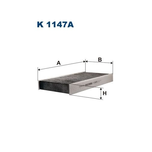 Filtru polen, habitaclu cu carbon activ FILTRON K1147A