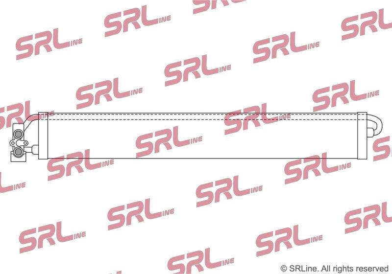 Radiator racire ulei motor, termoflot Porsche Cayenne 10-; Vw Touareg 10-18, motor: 3.0 V6h, 3.6 V6, 4.8 V8, 700x100x16, SRLine, miez si rezervor din aluminiu brazat, 7P0317019; 95830701500