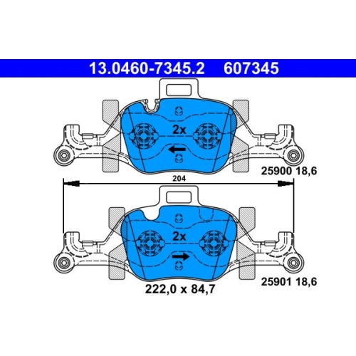 ATE set placute frana,frana disc