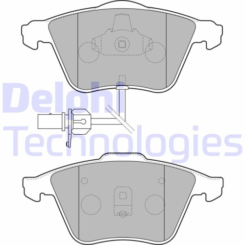 DELPHI set placute frana,frana disc