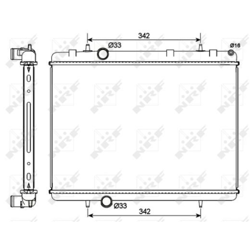 Radiator racire motor Nrf 53112