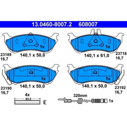 ATE set placute frana,frana disc