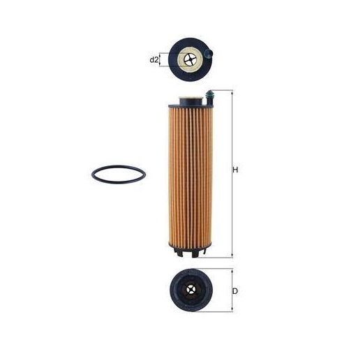MAHLE Filtru ulei
