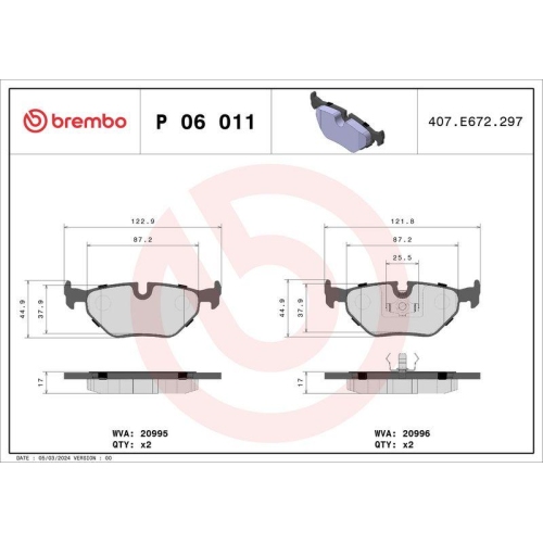 Placute frana BMW 3 (E30) 09.82-03.92, 3 (E36) 09.90-11.98, 3 Convertible (E30) 09.82-11.93, 3 Convertible (E36) 03.93-11.99, 3 Coupe (E36) 10.91-05.99, 5 (E34) 02.87-12.95, 5 Touring (E34) 07.91-07.96, 7 (E32) 03.85-10.94, Z3 (E36) 04.97-06.03, Spate, BR