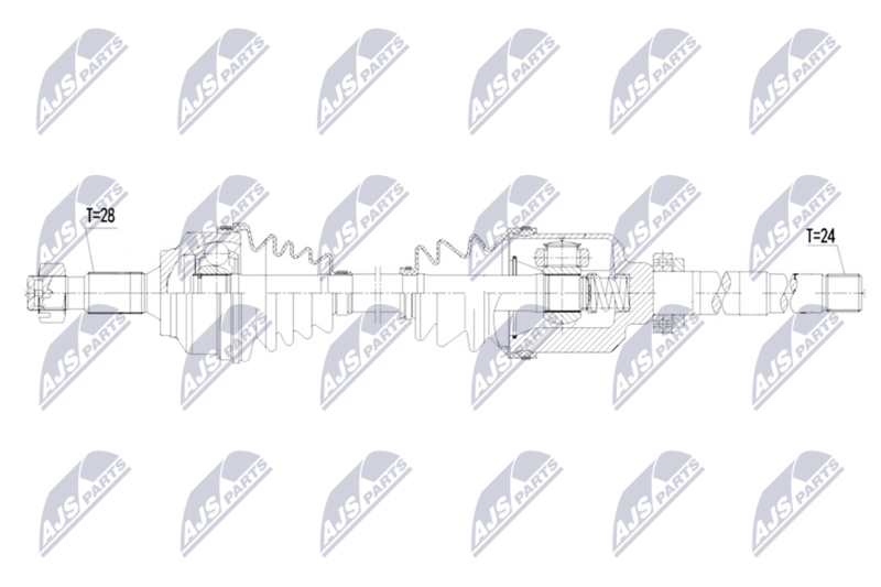 Planetara Citroen Jumpy 2007-; Peugeot Expert 2007-, 407 2004-; Fiat Scudo 2007-; Toyota Proace 2013-; partea dreapta, cutie viteze manuala; 3273VY; NTY, aftermarket