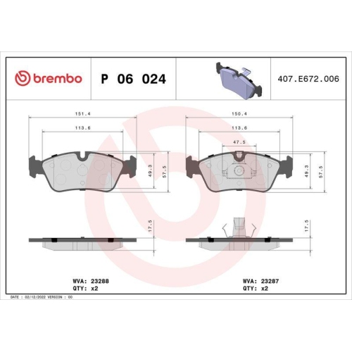Placute frana BMW 3 (E36) 09.90-11.98, 3 (E46) 12.97-05.05, 3 Compact (E36) 01.94-08.00, 3 Compact (E46) 03.01-02.05, 3 Convertible (E36) 03.93-11.99, 3 Convertible (E46) 04.00-12.07, 3 Coupe (E36) 10.91-05.99, 3 Coupe (E46) 12.98-07.06, 3 Touring (E36) 0