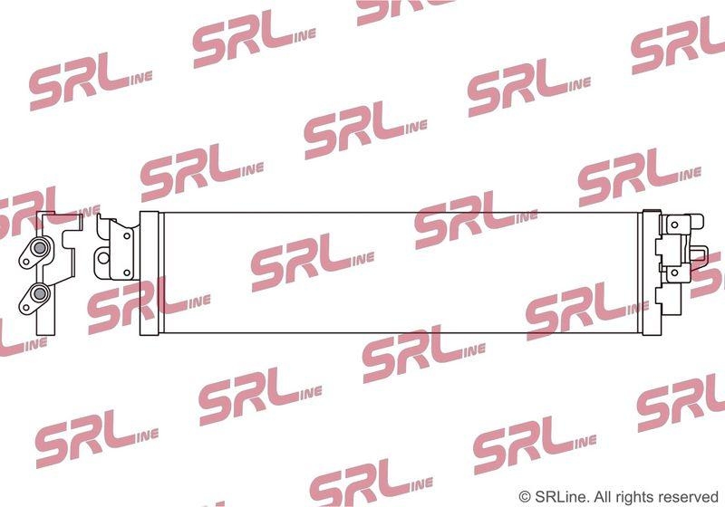 Radiator racire ulei motor, termoflot Audi Q3 (F3) 18-; Vw Arteon 17-, Golf 7 12-, Passat (B8) 14-, Tiguan 16-, motor: 2.0 TFSI, radiator transmisie, 576x131x16, SRLine, miez si rezervor din aluminiu brazat, 5QF317019A; 5QF317019B