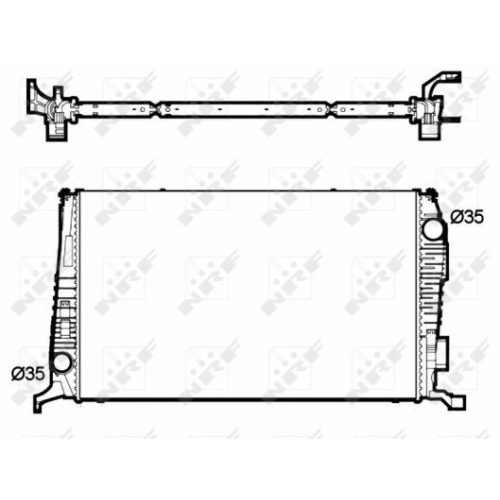 Radiator racire motor Nrf 53138