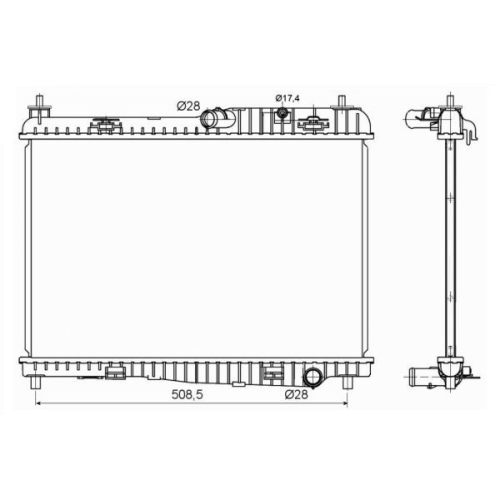 Radiator racire motor Nrf 53152