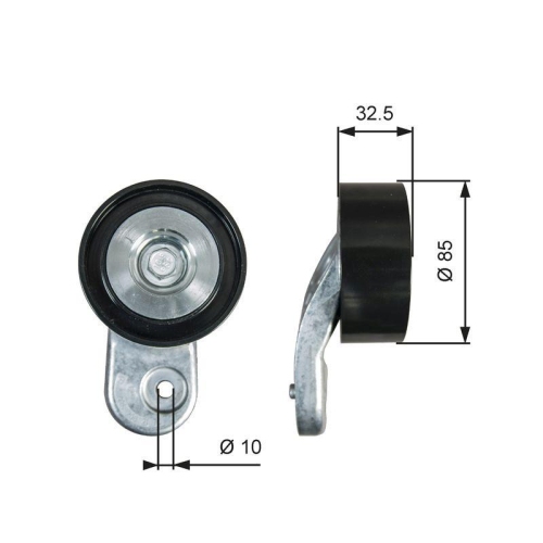 GATES Rola ghidare/conducere, curea transmisie FleetRunner&trade;