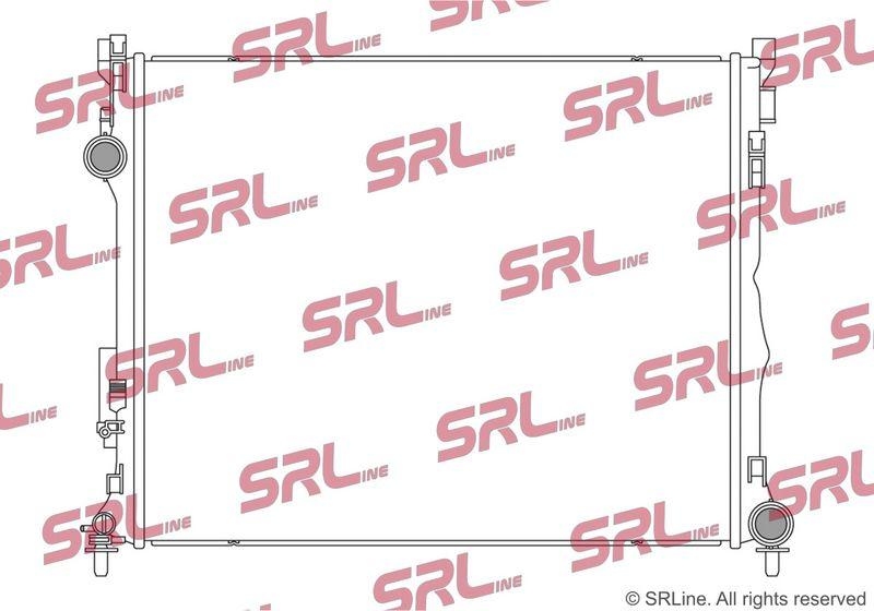 Radiator Mercedes Clasa G (W463) 18-, Gle (W167) 19-, Gls-Class (X167) 19-, motor: 4.0 V8 T, intrare/iesire conectare rapida, 640x530x26, SRLine, Aluminiu/ Plastic brazat, 1675006401; A1675006401