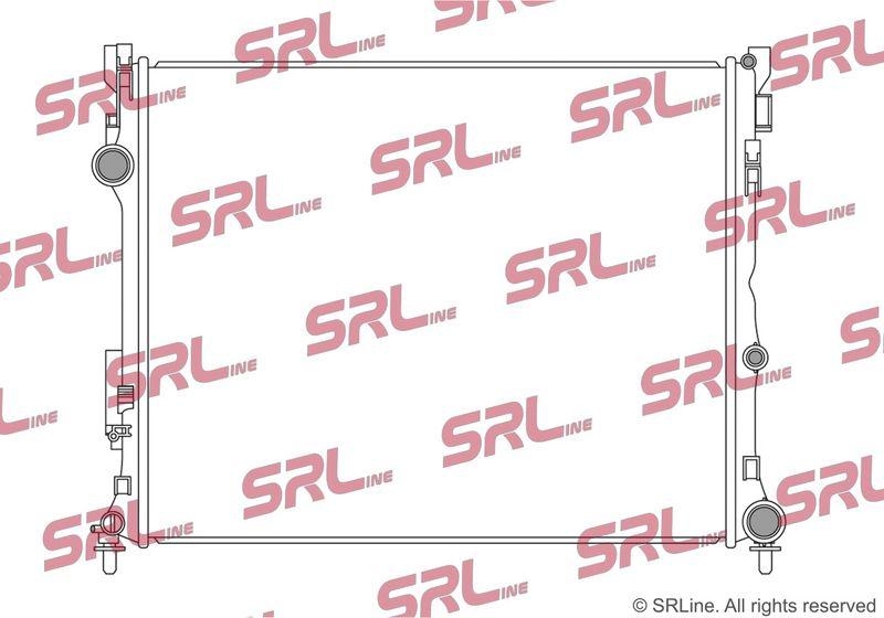 Radiator Mercedes Gle (W167) 19-, Gls-Class (X167) 19-, motor: 2.0 d, 2.9 D, intrare/iesire conectare rapida, 643x529x26, SRLine, Aluminiu/ Plastic brazat, 1675006201; A1675006201