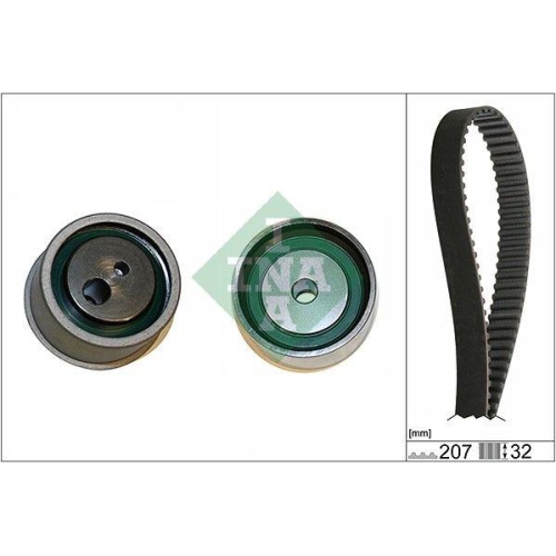 Kit curea distributie Hyundai Coupe 2 (Gk), Santa Fe 1 (Sm), Sonata 4 (Ef), Tiburon Coupe, Trajet (Fo), Tucson (Jm), Xg (Xg), Xg Saloon; Kia Magentis 1 (Gd, Sportage 2 (Je , 2.7 V6, 2.7, 2.7 4x4, 2.5 V6, 2.7 4WD, INA