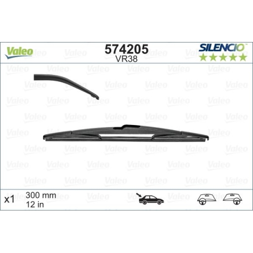 Lamela stergator Silencio Spate, VALEO W1VR38V