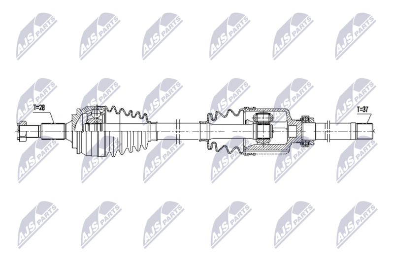 Planetara Ds7 Crossback E-Tense 4x4 2019-; partea din fata, dreapta, cutie viteze automata BVA8; 9831666680; NTY, aftermarket