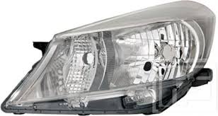 Far Toyota Yaris (Xp130), 03.2011-, Electric, tip bec H4, omologare ECE, fara motoras, argintiu, 81170-0D450, Stanga, marca TYC