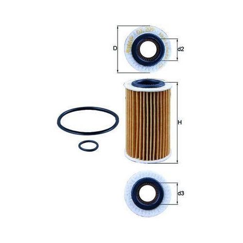 MAHLE Filtru ulei
