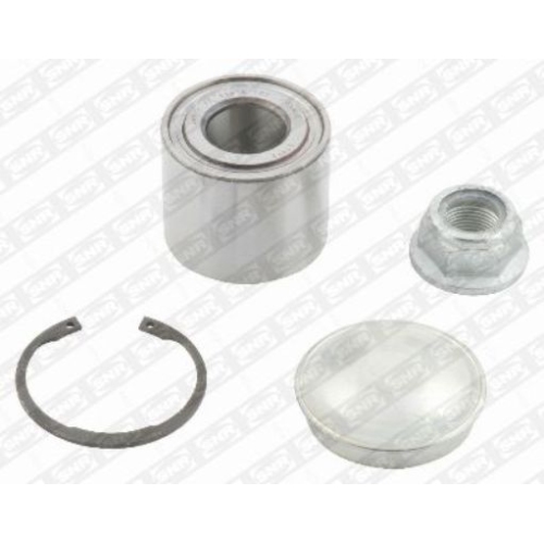 Kit rulmenti roata spate Dacia Sandero 2012-2021; Renault Clio 3, 2005-2014, Megane 2, 2002-2008, Modus / Grand Modus (F/Jp0 ), 2004-, Twingo 2 (Cn0 ), 2007-2014, Wind (E4m ), 2010-2013, 45x25x55 mm, SNR R15577