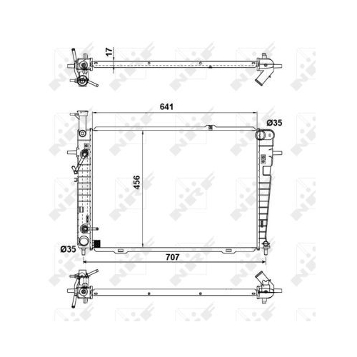 Radiator racire motor Nrf 53342