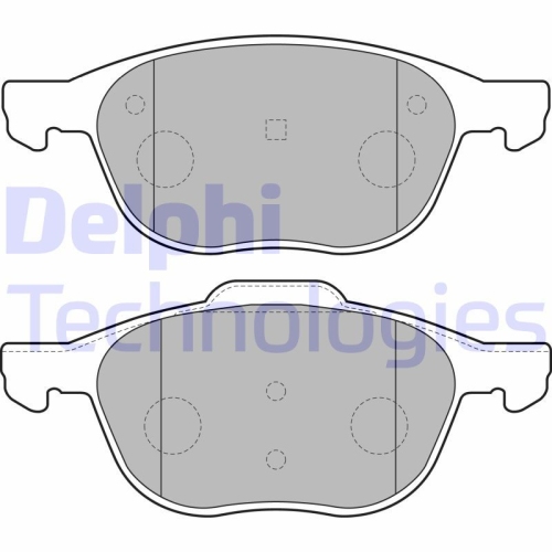 DELPHI set placute frana,frana disc