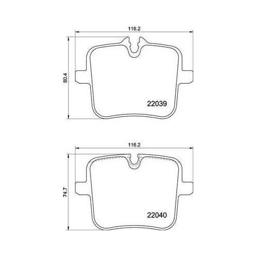 Placute frana BMW 5 (G30 F90) 09.16-, 7 (G11 G12) 07.15-06.22, 8 Convertible (G14 F91) 11.18-, 8 Coupe (G15 F92) 07.18-, 8 Gran Coupe (G16 F93) 07.19-, X3 (G01 F97) 10.17-, X5 (G05 F95) 08.18-, X5 Van (G05) 11.19-, X6 (G06 F96) 08.19-, X7 (G07) 03.19-; Ro