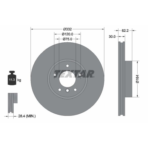 TEXTAR Disc frana PRO+