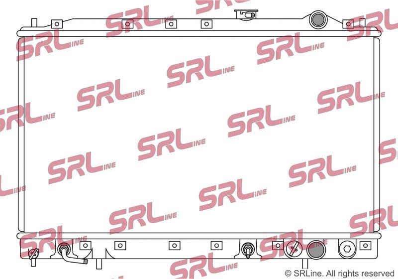 Radiator Mitsubishi Colt/Lancer 84-92, Space Wagon 83-91, motor: 1.6, 1.8, 668x375x26, SRLine, Aluminiu/ Plastic brazat, MB538547
