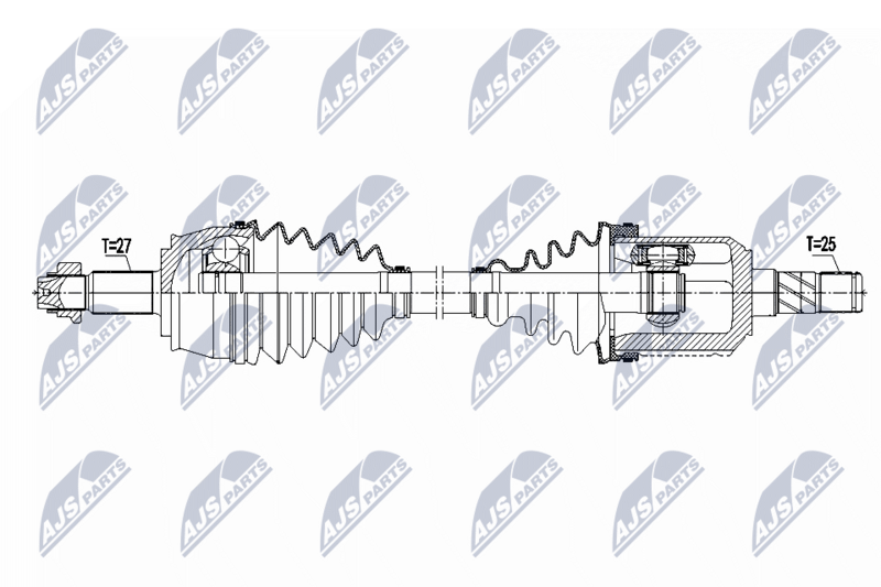 Planetara Fiat Doblo 1.4, 1.6 D Multijet 2010-; partea stanga, cutie viteze manuala cu 6 trepte; 55214684; NTY, aftermarket