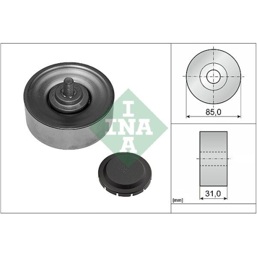 Rola ghidaj Bmw Seria 5 (E60), 12.2001-03.2010, Seria 6 (E63), 01.2004-12.2010, Motorizare 3.0d, INA