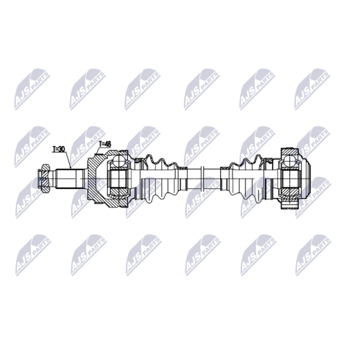 Planetara Bmw X3 E83 2003-, Spate, Dreapta, CV Manuala, CV Automata, 33217540116