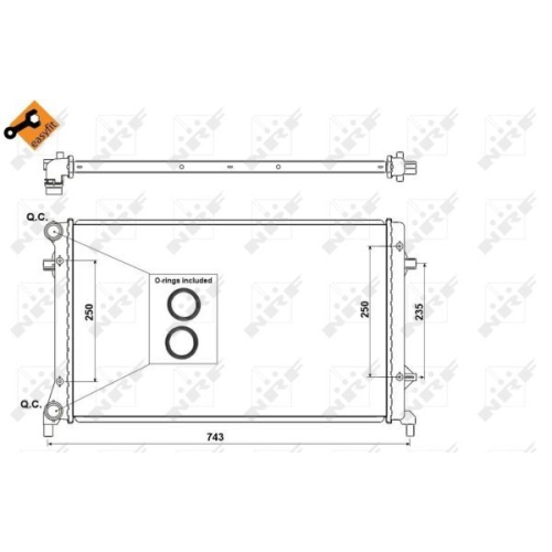 Radiator racire motor Nrf 53404