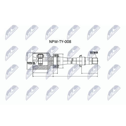 Cap planetara interior Toyota Camry 2.4, CV Automata, 2006-, 43030-2006 280