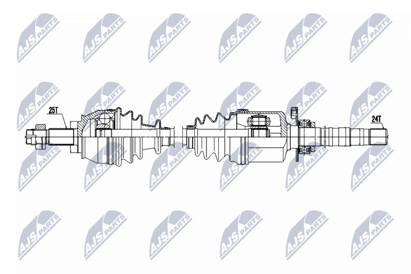 Planetara Fiat Fiorino 1.3 D Multijet 2009-; Peugeot Bipper 1.3 HDI 2010-; Citroen Nemo 1.3 HDI 2010-; parte dreapta, cutie viteze manuala; 51975576; NTY, aftermarket