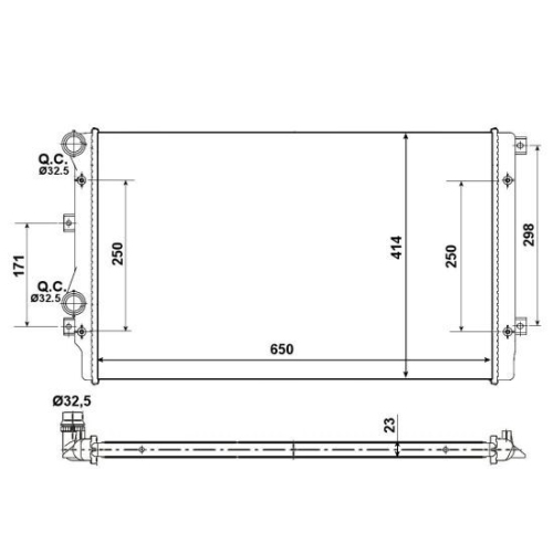 Radiator racire motor Nrf 53406A