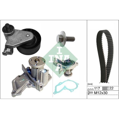 Kit distributie + pompa apa Ford Fiesta Box/Minivan (J5, Fiesta 4 (Ja , 1.4 i, 1.25 1 16V, 1.4 1 16V, INA