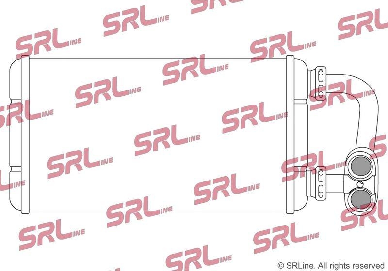Radiator incalzire habitaclu BMW Seria 3 E36 91-98, motor: 1.6, 1.7 tds, 1.8, 1.9, cu conducte; Compact, 235x145x32, SRLine, miez si rezervor din aluminiu brazat, 64118373785; 8373785