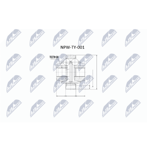 Cap planetara interior Toyota Camry Sxv10, MCV10, MCV20, Sxv20 1991-2001, Avalon 1995-2000, Lexus Es300 1991-2001, 43409-2006 010