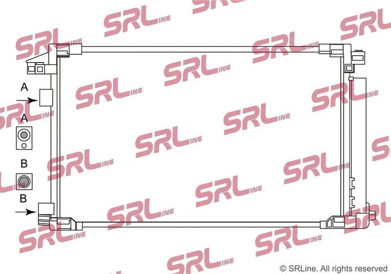 Condensator climatizare AC Toyota C-Hr 16-, Corolla 18-, motor: 2.0, Condensator cu uscator integrat ; vers. SUA, 640(610)x382x12, SRLine, miez si rezervor din aluminiu brazat, 884A0-12030; 884A0-12090